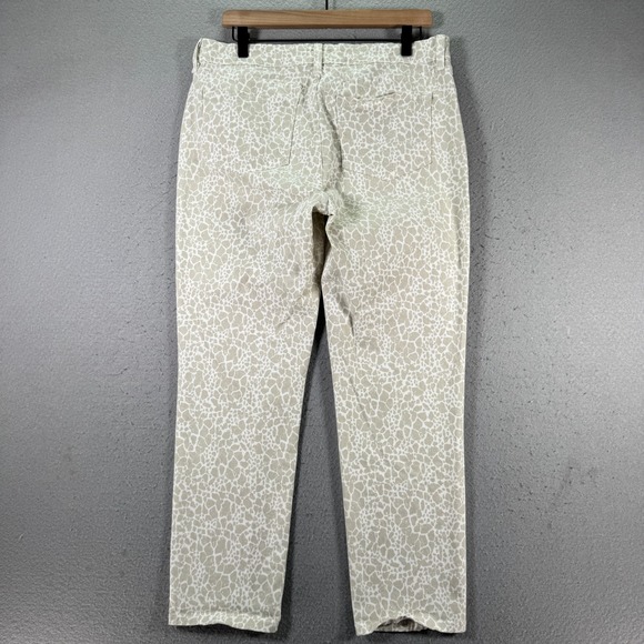 NYDJ Animal‎ Print Ankle Jeans Womens 12 Beige Lift Tuck Comfort Stretch Classic - Picture 2 of 15